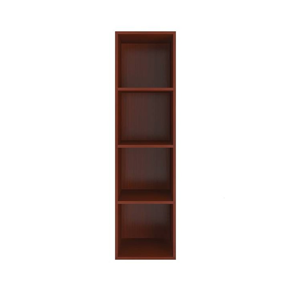 Saratoga Engineered Wood  Bookshelf in Terra Sienna Finish - Adona