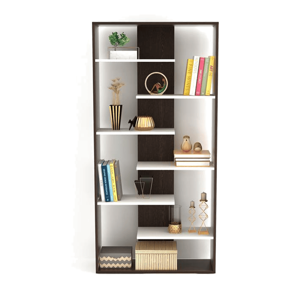 Maxelle Engineered Wood Bookshelf in Wenge Finish