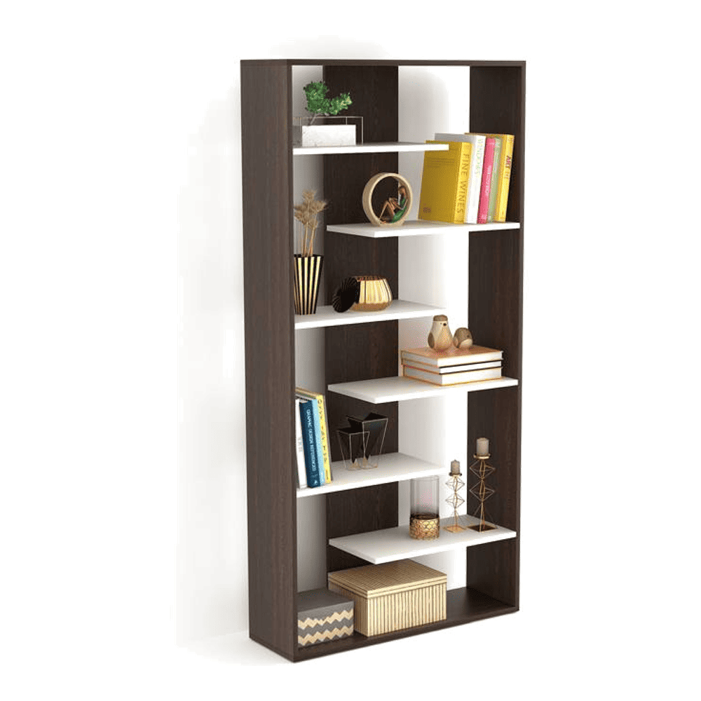 Maxelle Engineered Wood Bookshelf in Wenge Finish