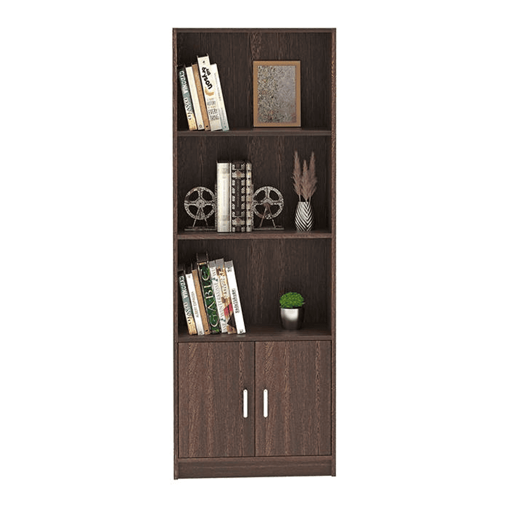 Sean Engineered Wood Bookshelf in Wenge Finish