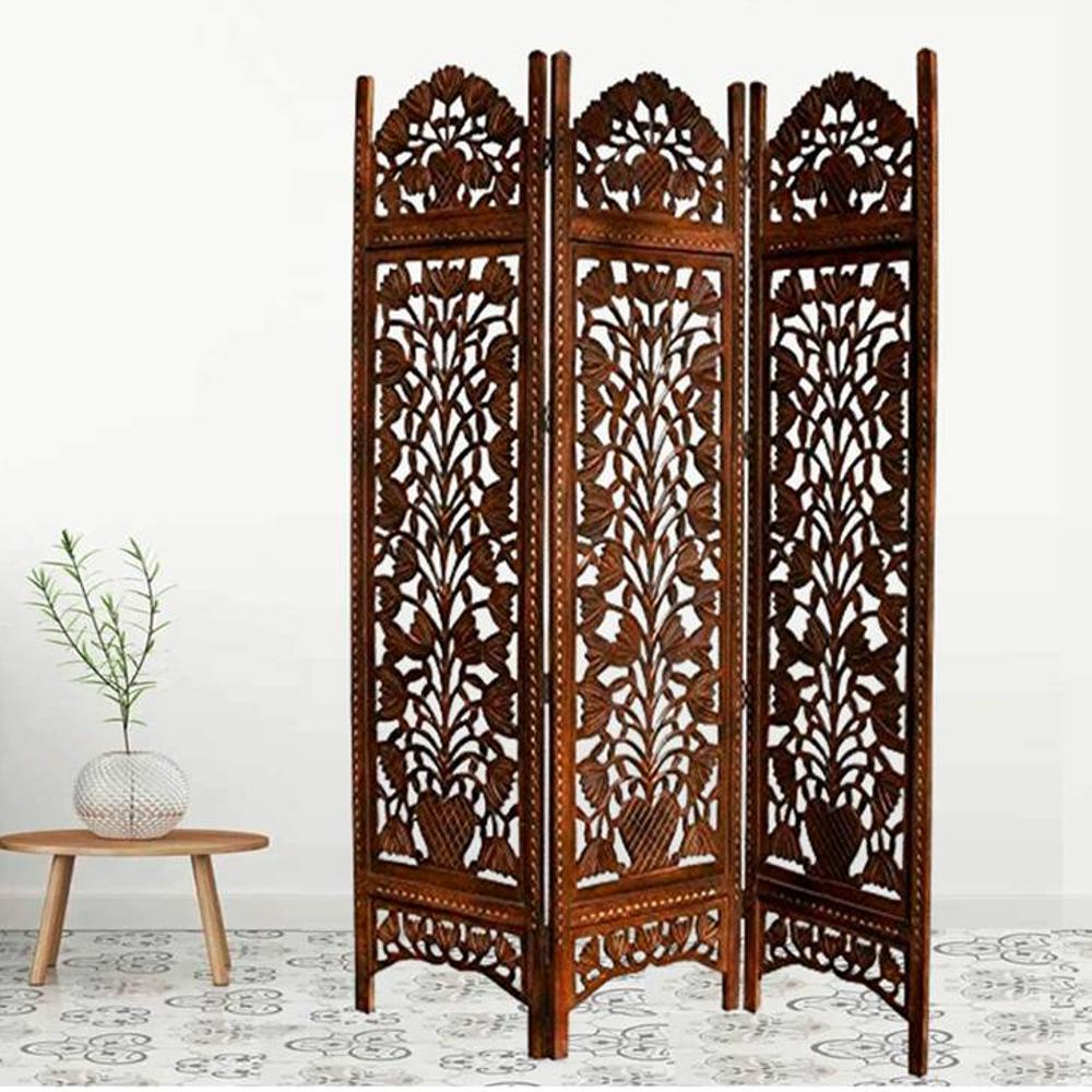 Marguerite Solid Wood Room Divider - New Shilpi Handicrafts
