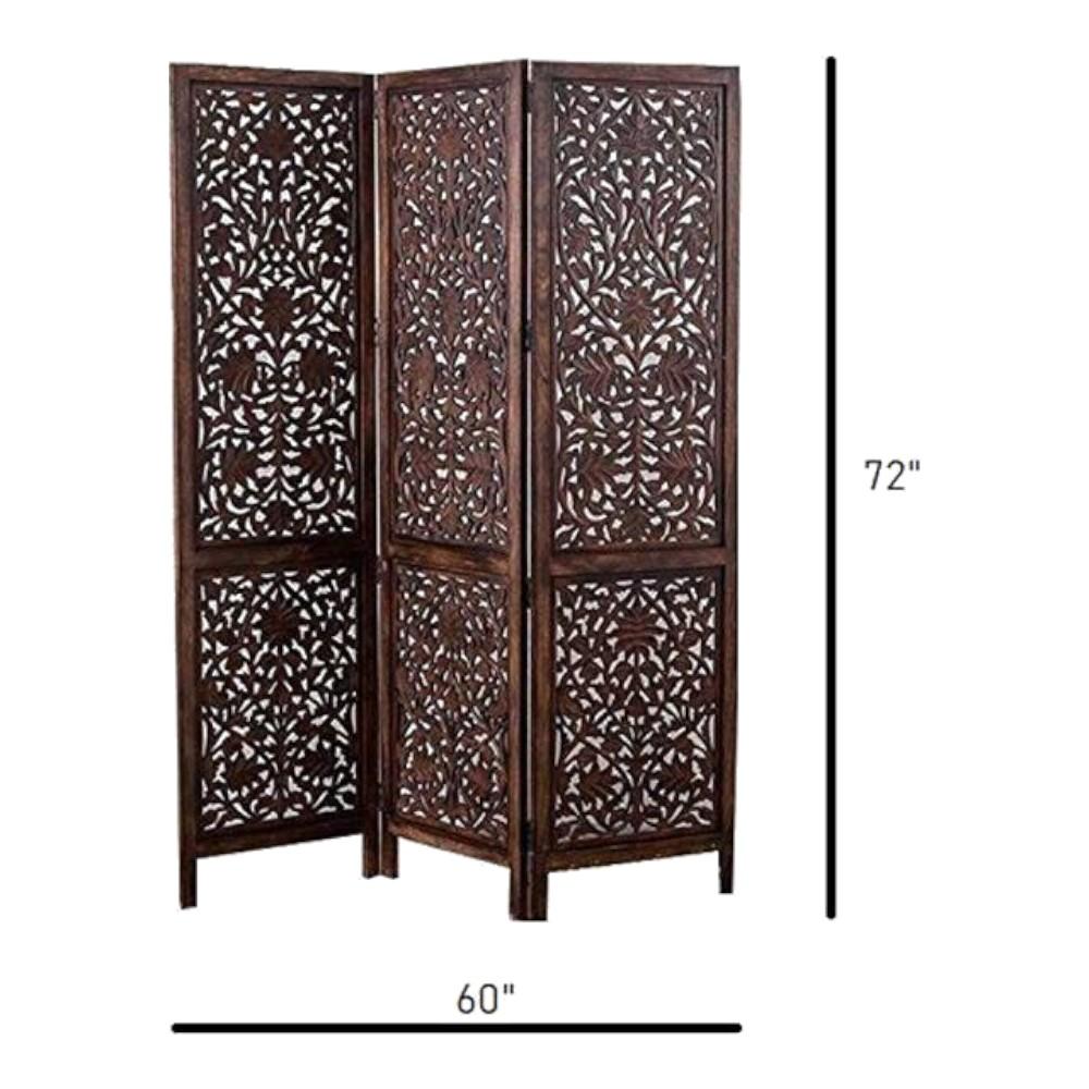 Violet Solid Wood Room Divider