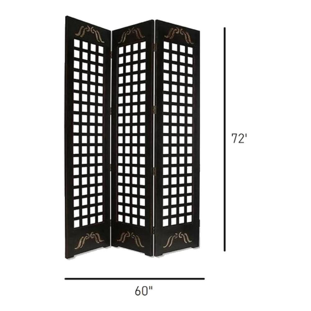 Archie Solid Wood Room Divider