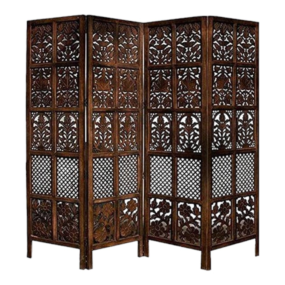 Shilpi Handcarved Wooden Room Divider Panels -NSHC001