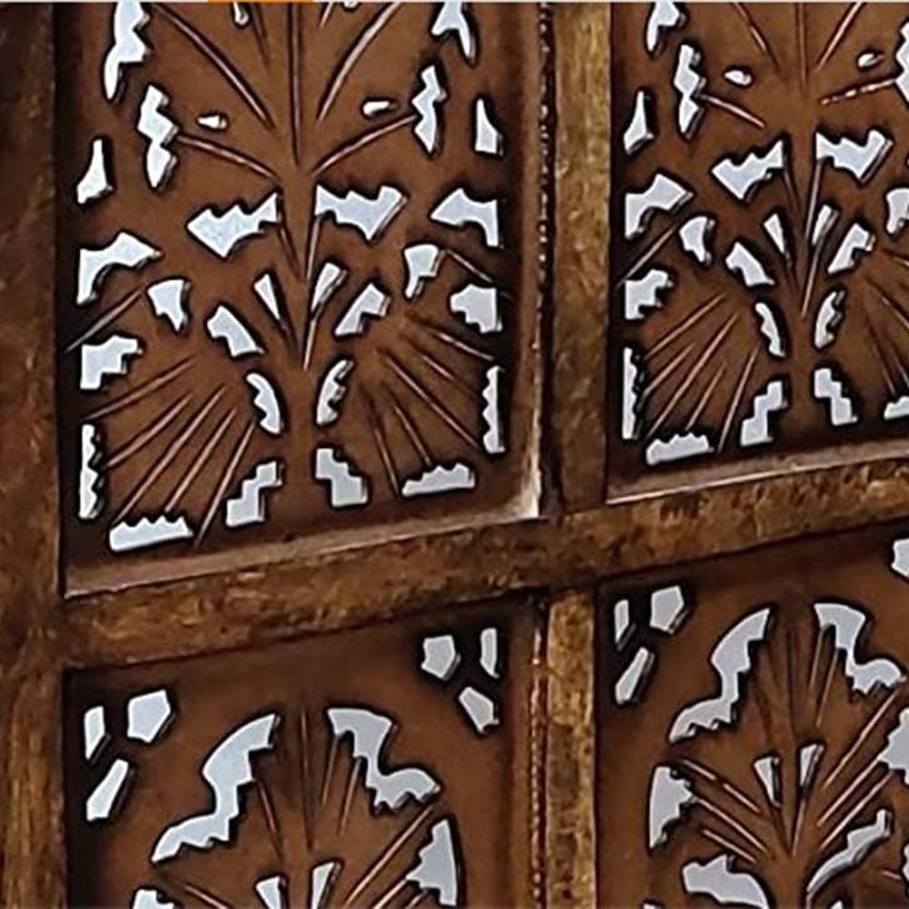 Shilpi Handcarved Wooden Room Divider Panels -NSHC001