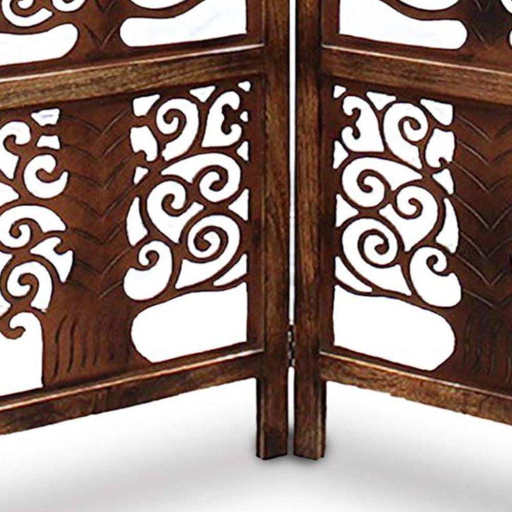 Shilpi Handcarved Wooden Room Divider Panels -NSHC002