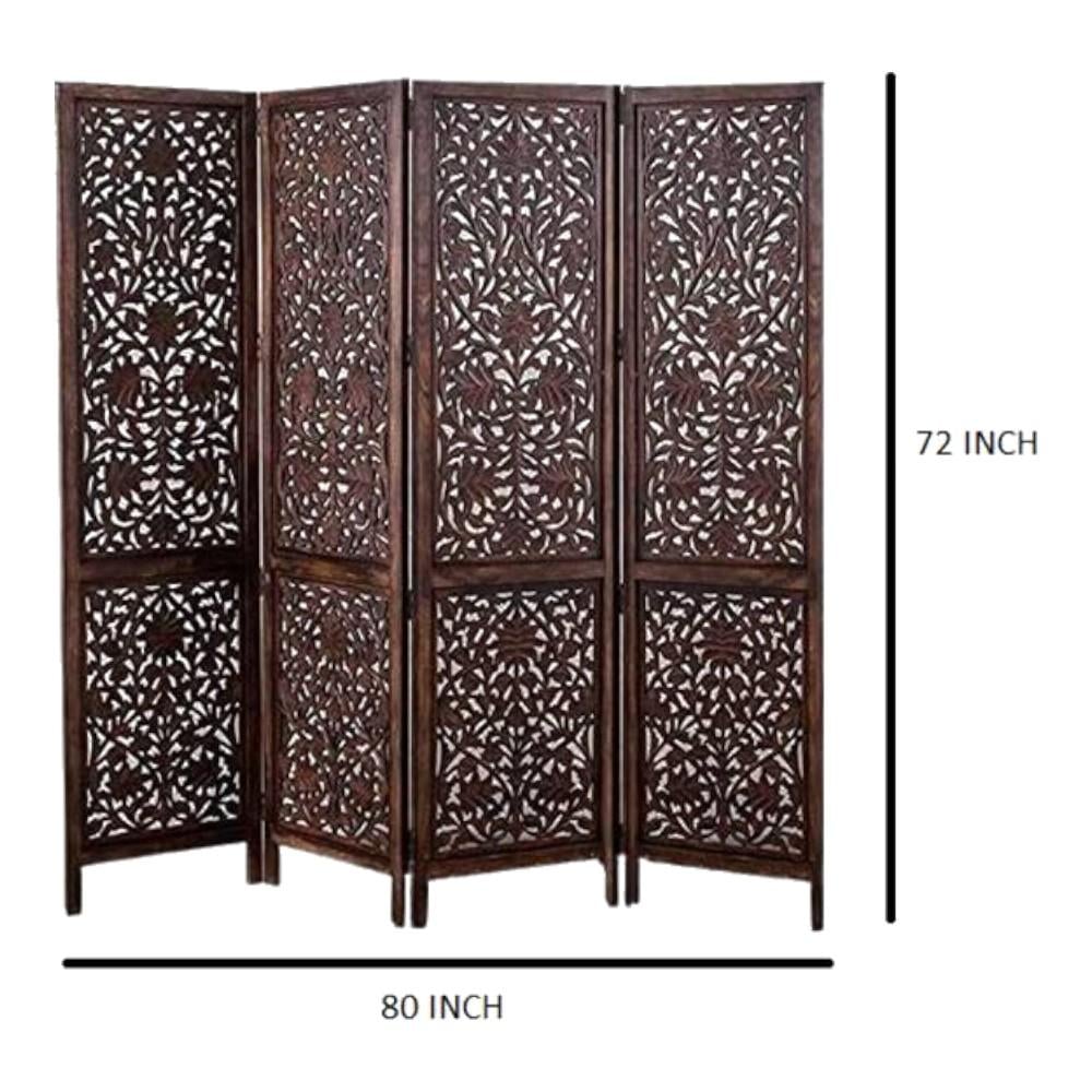 Shilpi Handcarved Wooden Room Divider Panels -NSHC003