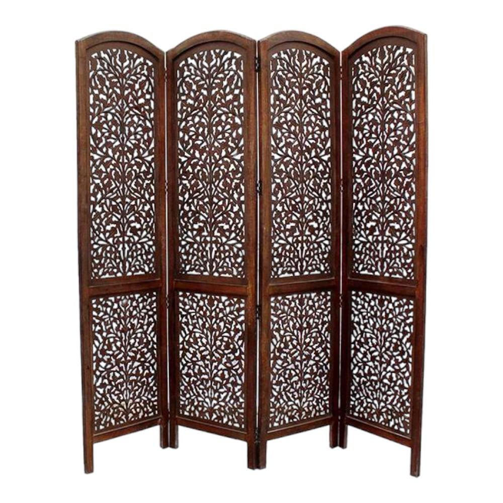 Shilpi Handcarved Wooden Room Divider Panels -NSHC005