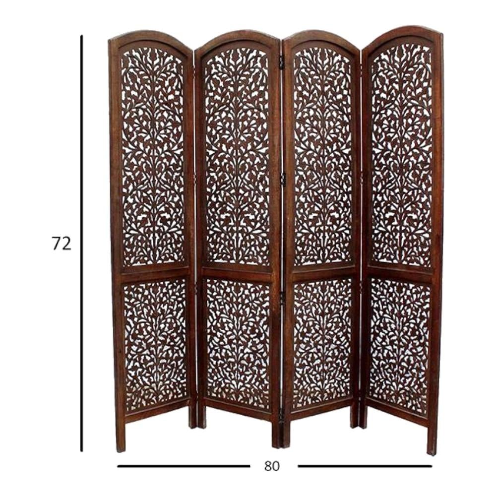 Shilpi Handcarved Wooden Room Divider Panels -NSHC005