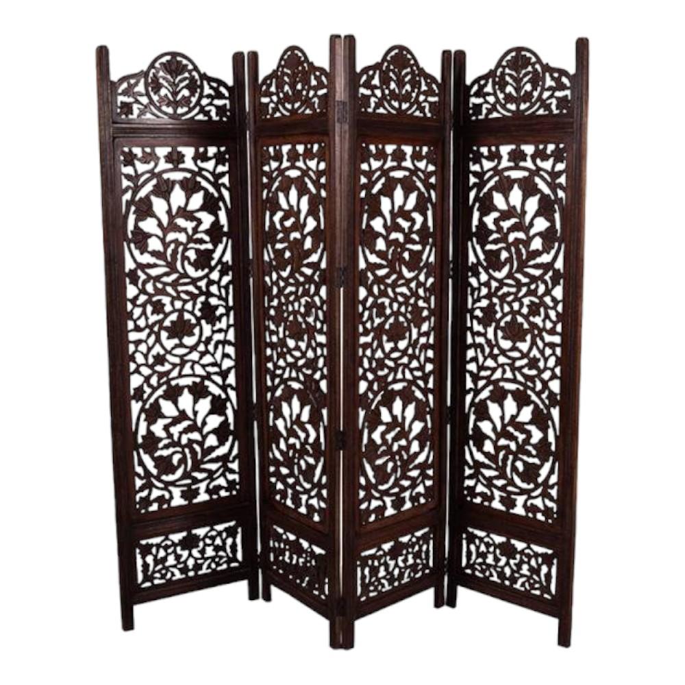 Shilpi Handcarved Wooden Room Divider Panels -NSHC006