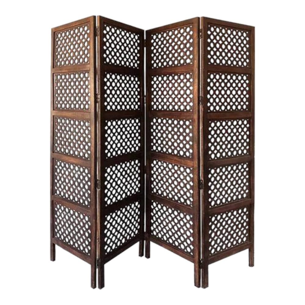 Shilpi Handcarved Wooden Room Divider Panels -NSHC007