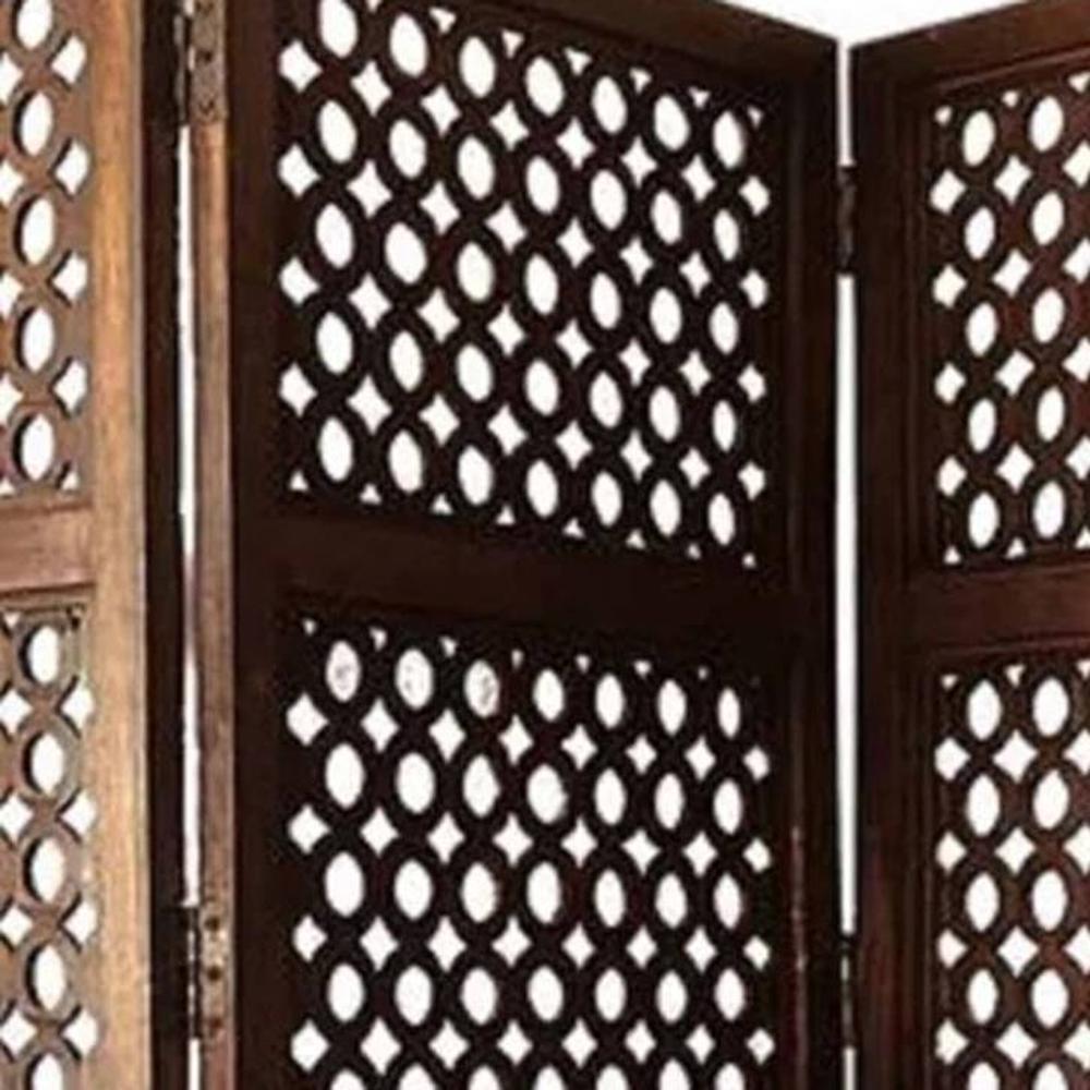 Shilpi Handcarved Wooden Room Divider Panels -NSHC007