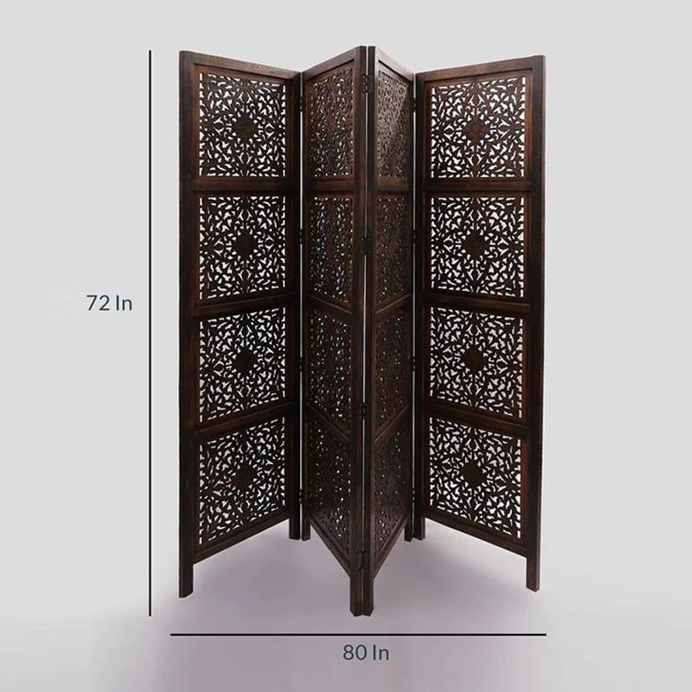 Shilpi Handcarved Wooden Room Divider Panels -NSHC008