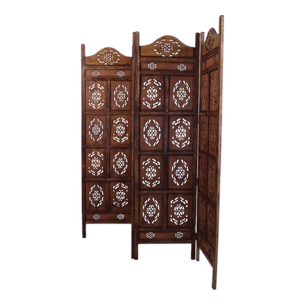 Shilpi Handcarved Wooden Room Divider Panels -NSHC010