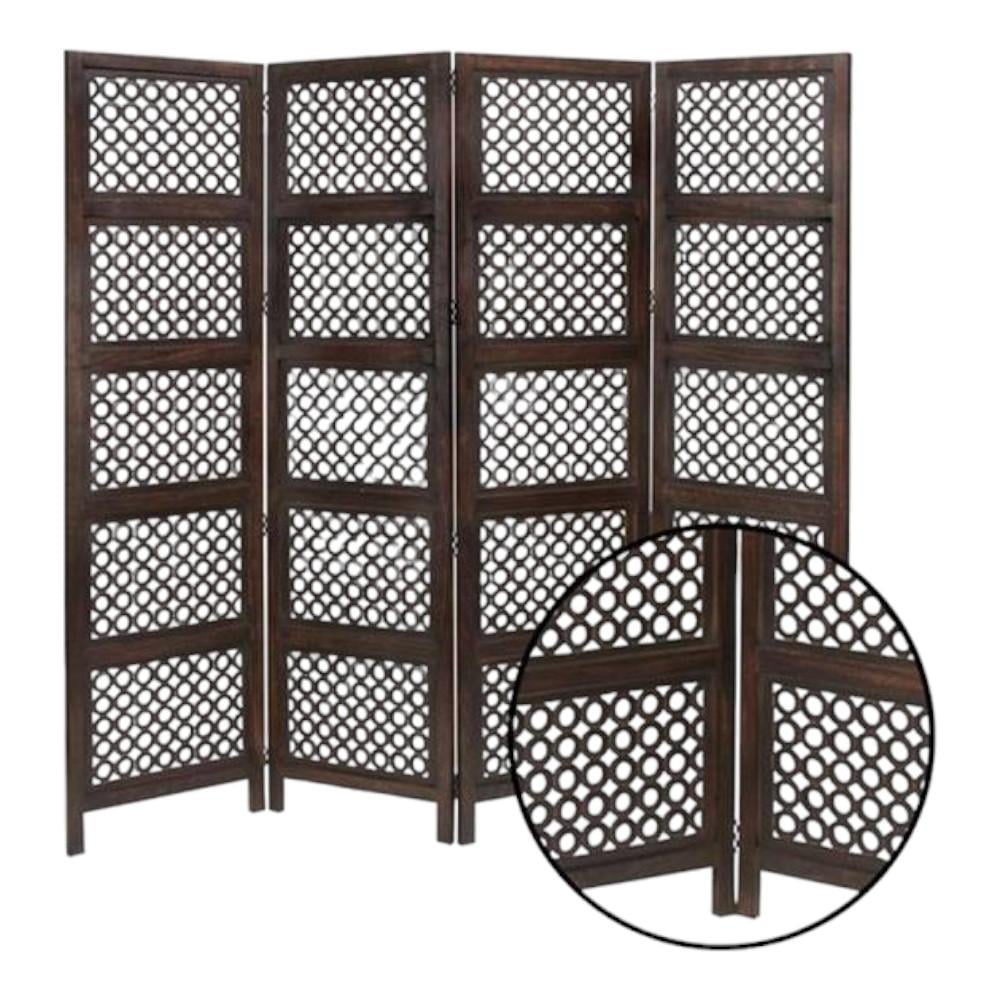 Shilpi Handcarved Wooden Room Divider Panels -NSHC011