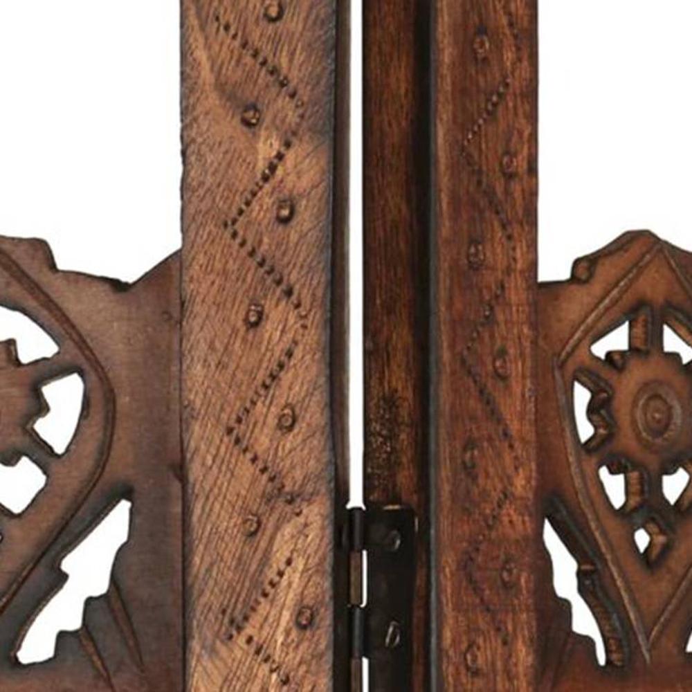 Shilpi Handcarved Wooden Room Divider Panels -NSHC022