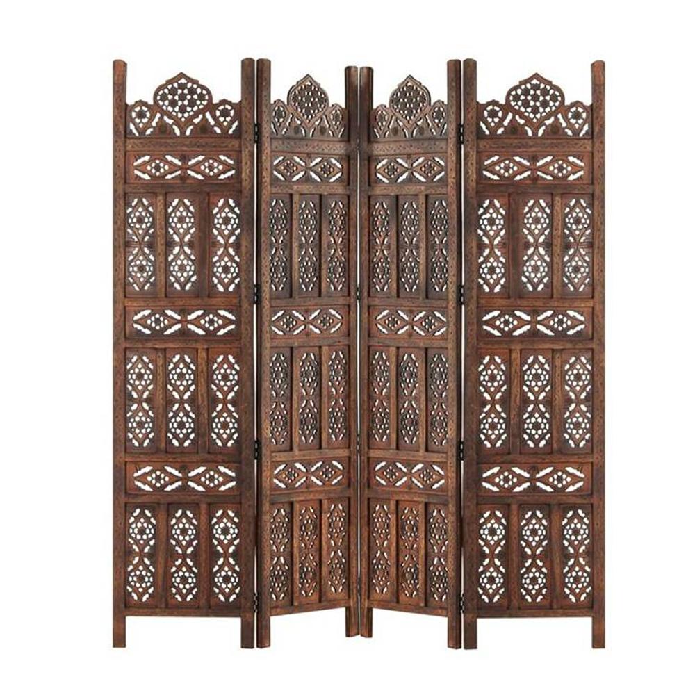 Shilpi Handcarved Wooden Room Divider Panels -NSHC022