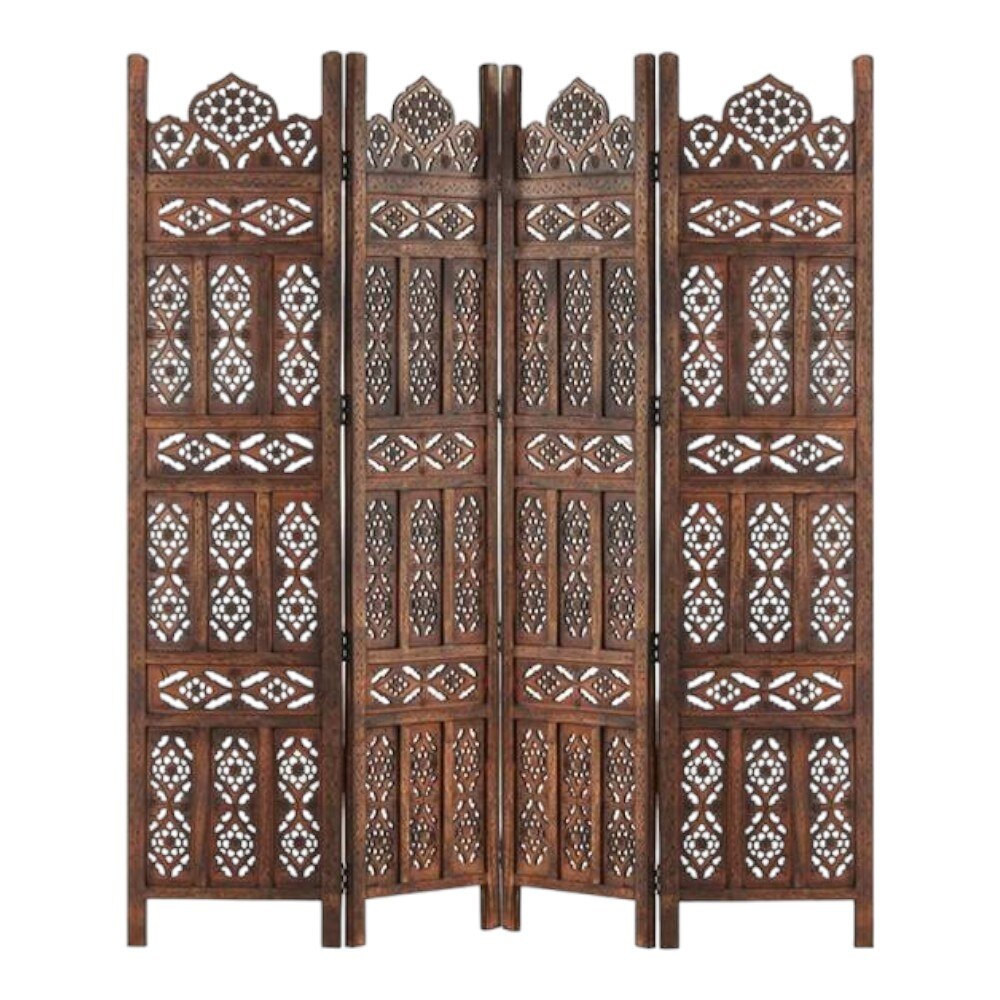 Shilpi Handcarved Wooden Room Divider Panels -NSHC022