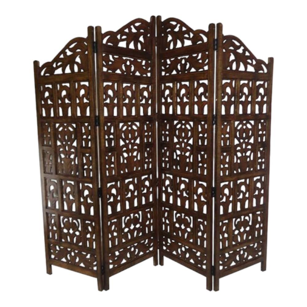 Shilpi Handcarved Wooden Room Divider Panels -NSHC023