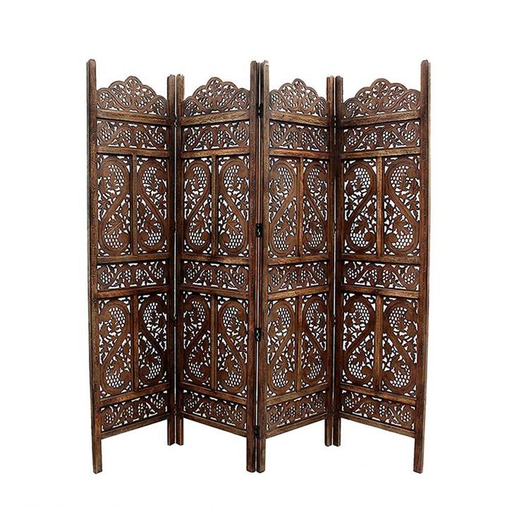 Shilpi Handcarved Wooden Room Divider Panels -NSHC026