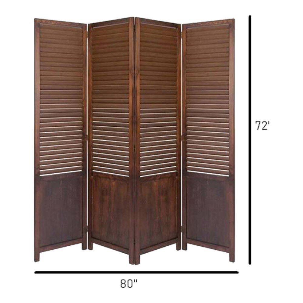 Shilpi Handcarved Wooden Room Divider Panels -NSHC028