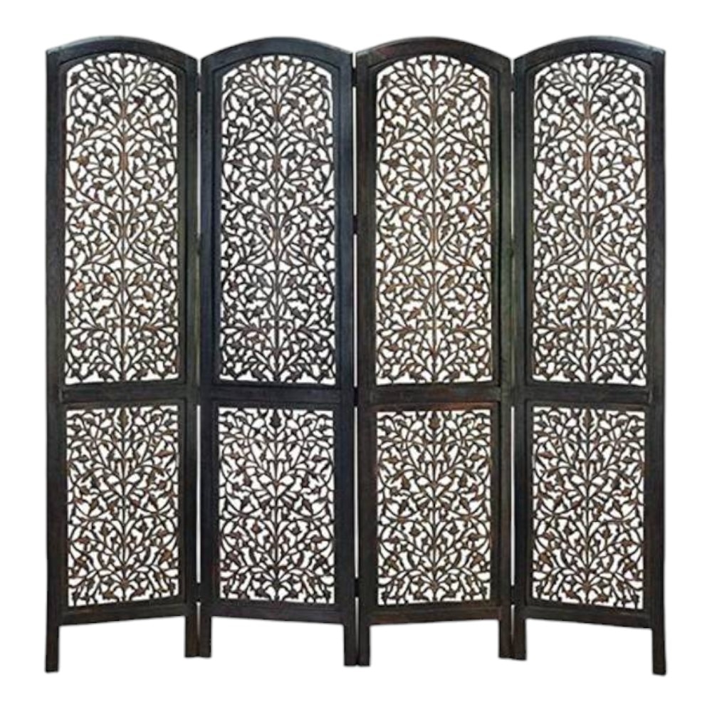 Shilpi Handcarved Wooden Room Divider Panels -NSHC030