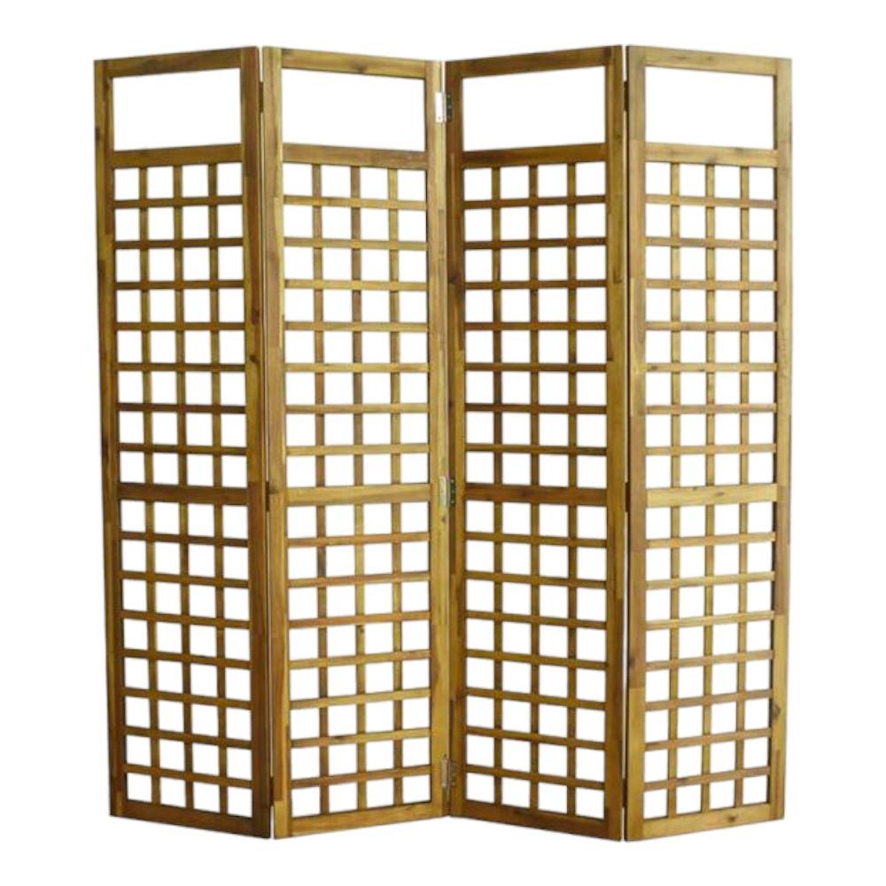 Shilpi Handcarved Wooden Room Divider Panels -NSHC033