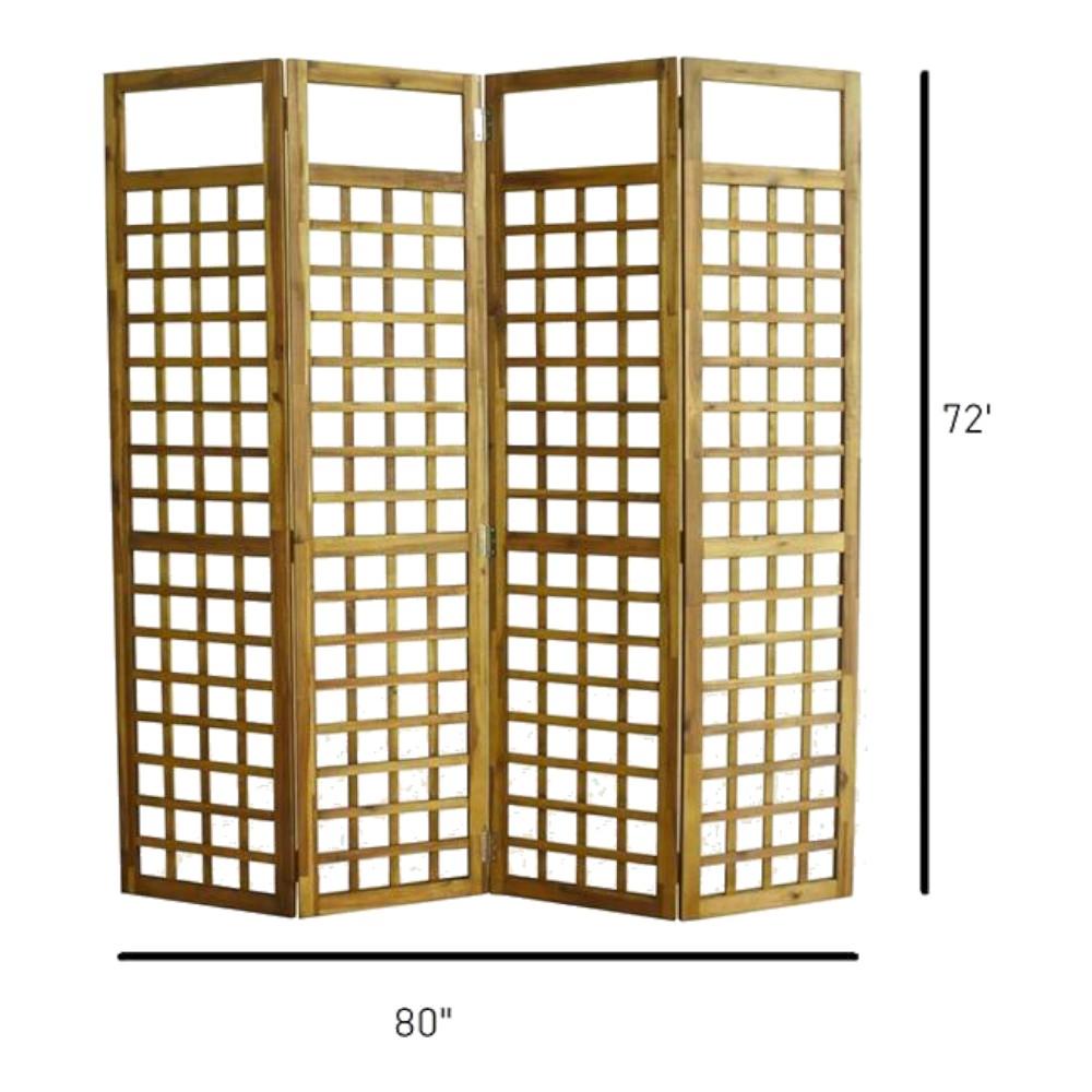 Shilpi Handcarved Wooden Room Divider Panels -NSHC033