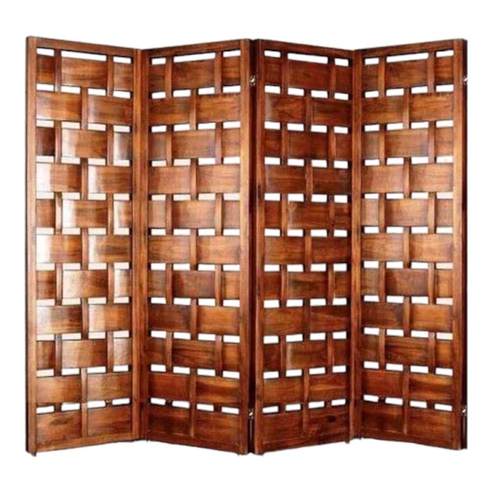 Shilpi Handcarved Wooden Room Divider Panels -NSHC034