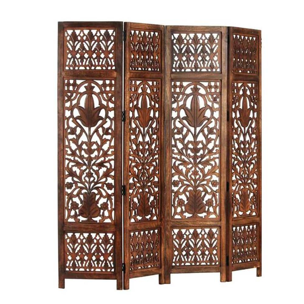 Shilpi Handcarved Wooden Room Divider Panels -NSHC035 - New Shilpi Handicrafts