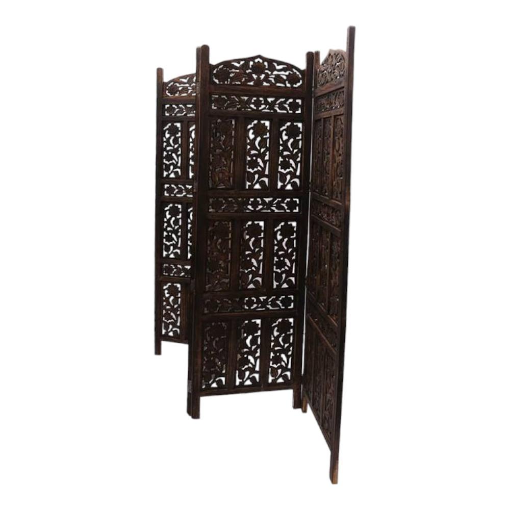 Shilpi Handcarved Wooden Room Divider Panels -NSHC038
