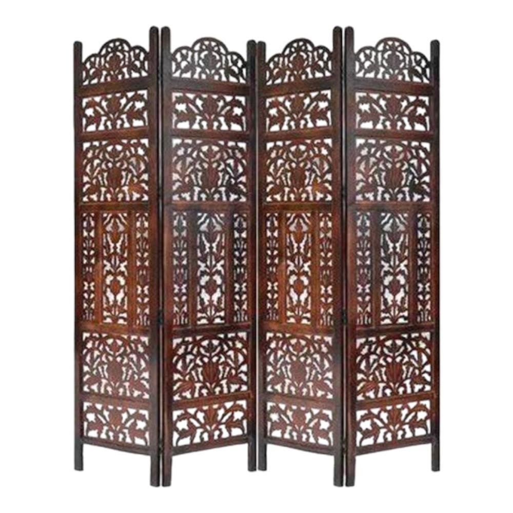 Shilpi Handcarved Wooden Room Divider Panels -NSHC039