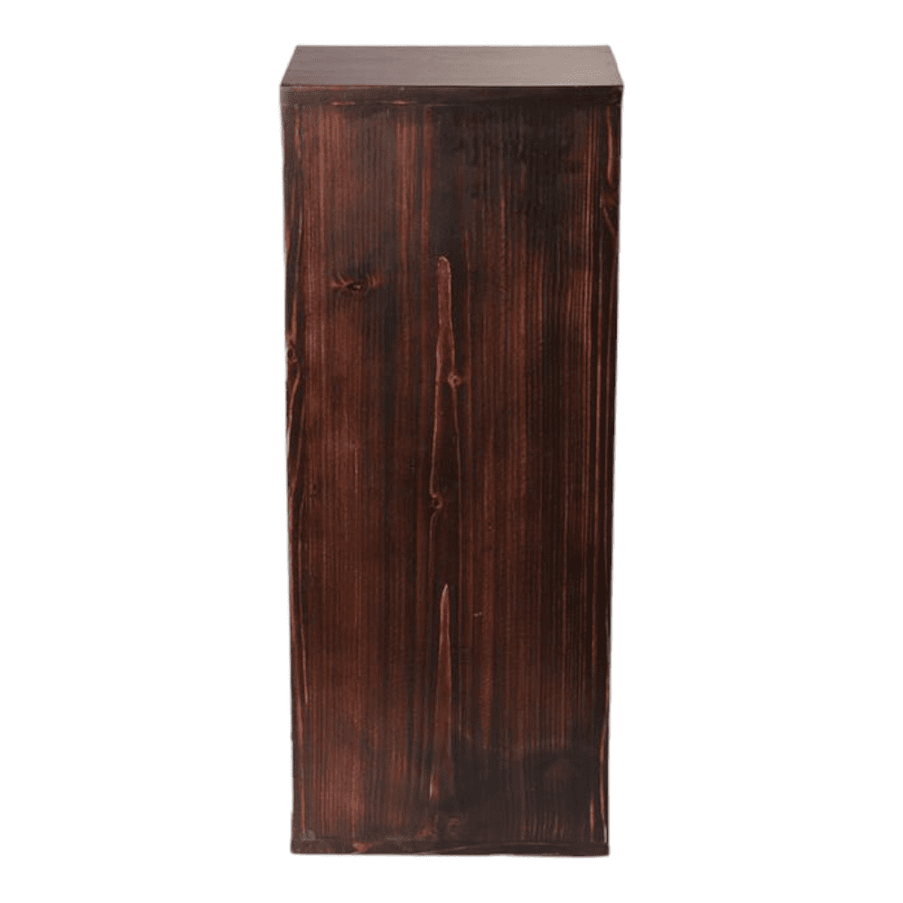 Walnut Tint Two Storey Bedside and Living Room Storage