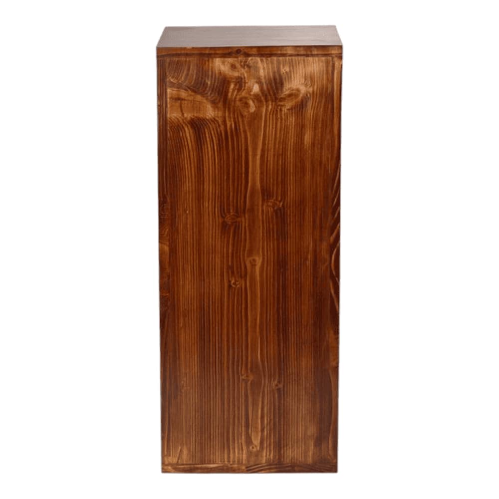 Teak Tint Two Storey Bedside and Living Room Storage