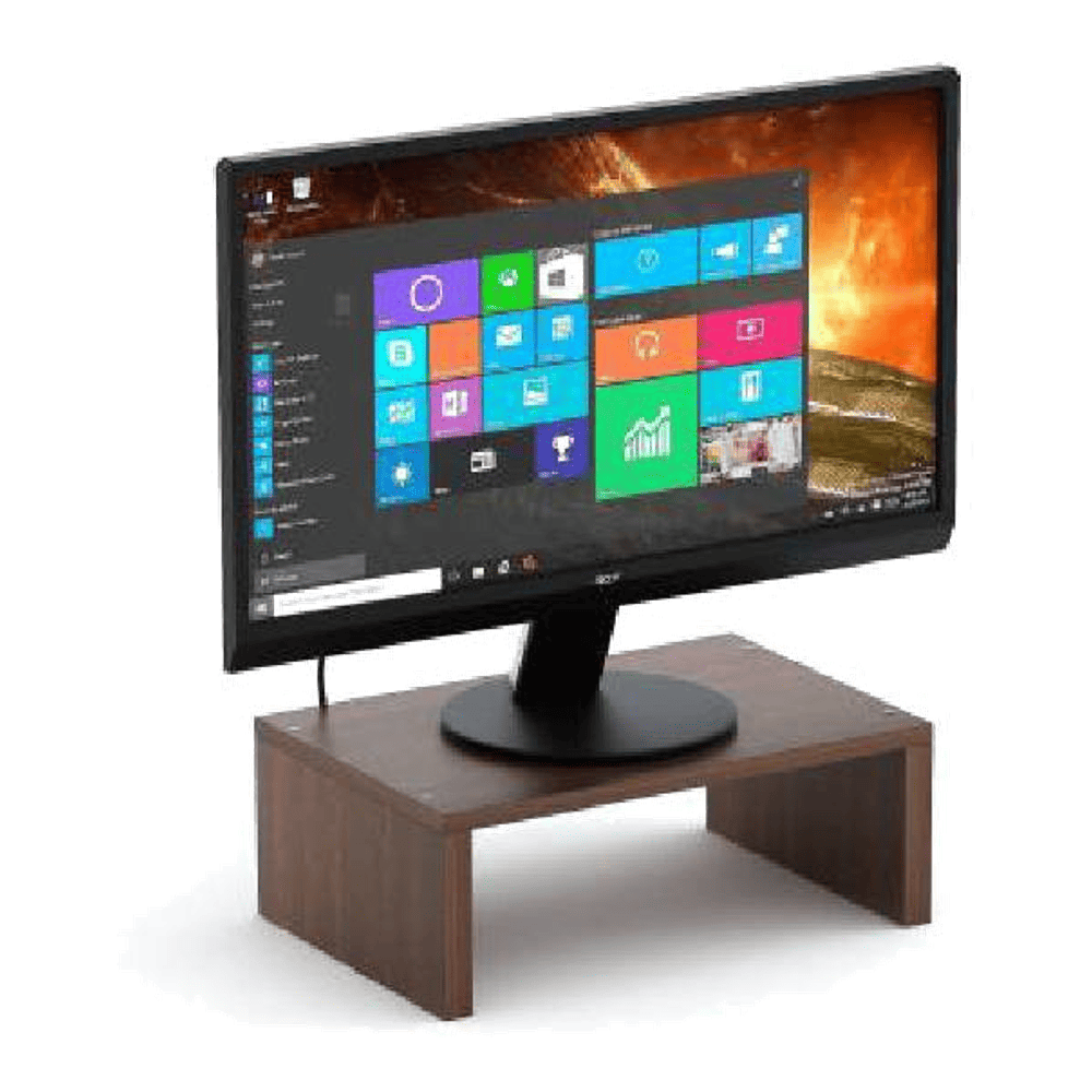 Wudville Bluewud Norel Monitor/Computer/PC/Screen Riser Stand for Home & Office in Wenge Finish