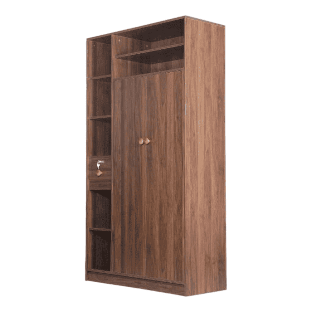 Tacy Engineered Wood 2 door Wardrobe in Matte Finish