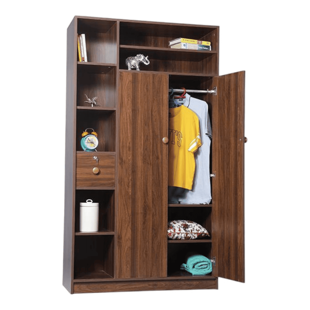 Tacy Engineered Wood 2 door Wardrobe in Matte Finish
