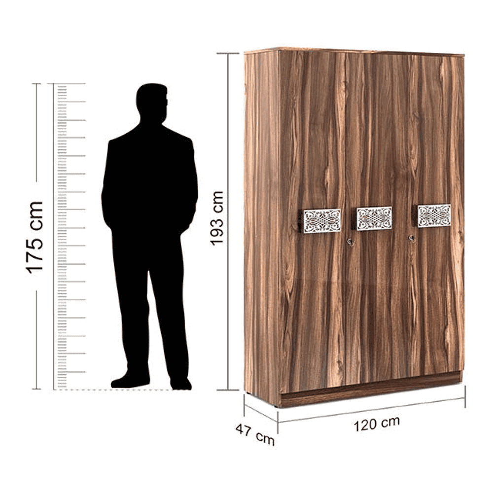 Flora 3 Door Wardrobe