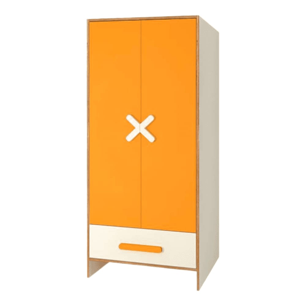 Novara 2 Door Wardrobein Mango Yellow Colour