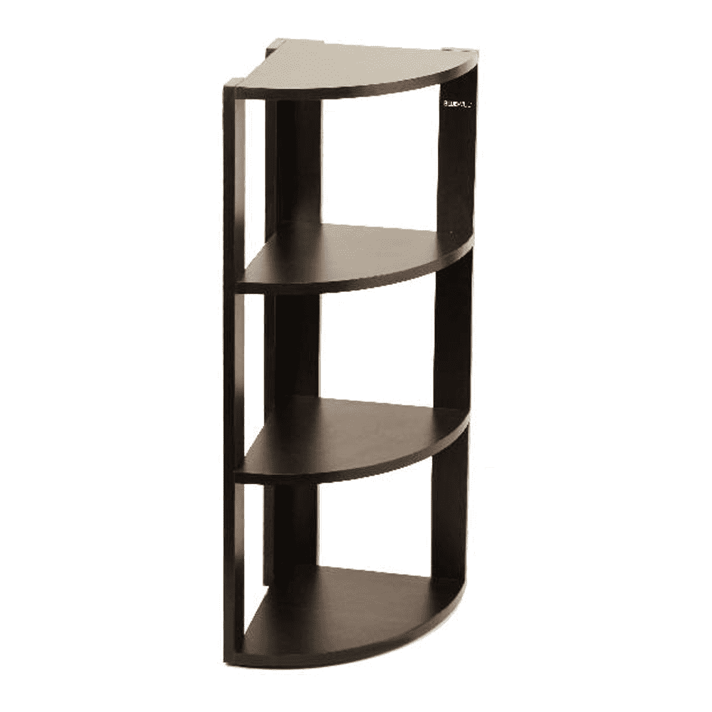 Alba Engineered Wood Multi Tier Corner Wall Decor Shelf Display Rack Wenge