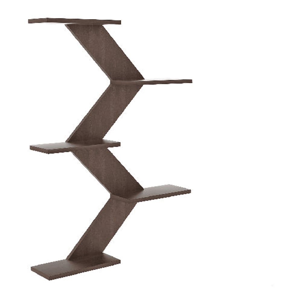 BLUEWUD Astrella Engineered Wood Wall Mount Decorative Shelf, Display Rack (Wenge)