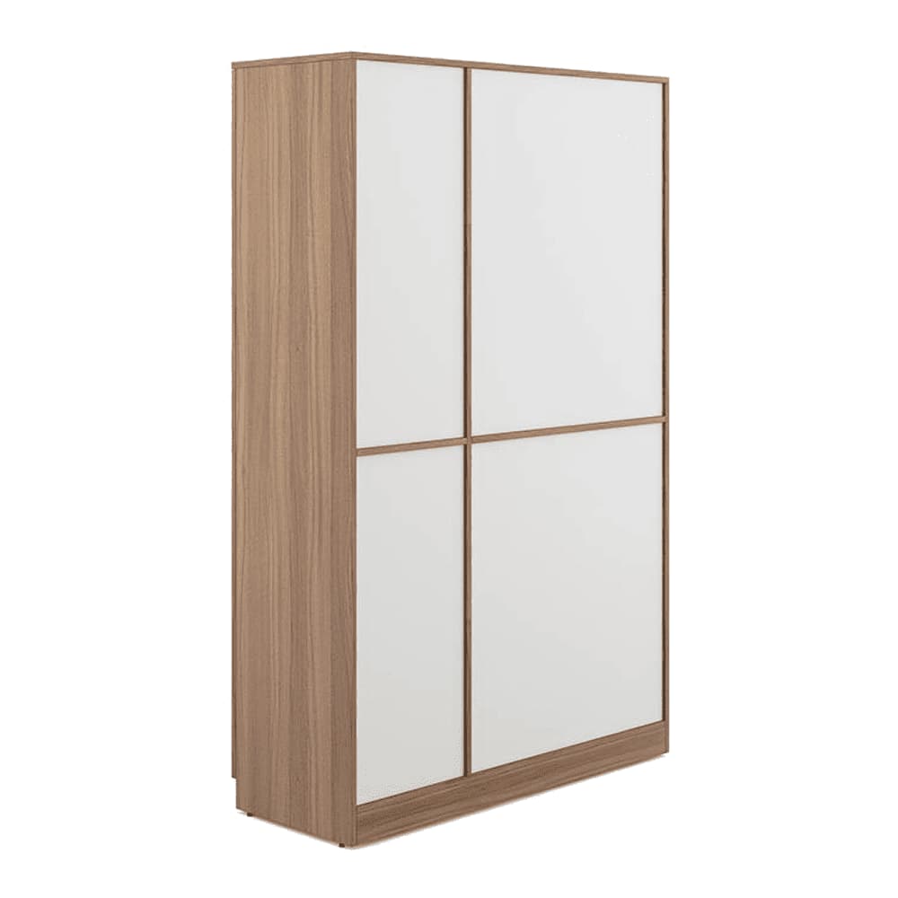 Galaxy 3 Door Wardrobe In Exotic Teak Finish