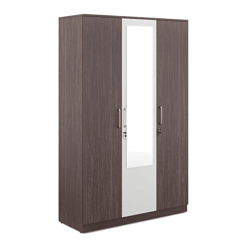 Galaxy 3 Door Wardrobe In Choco Walnut