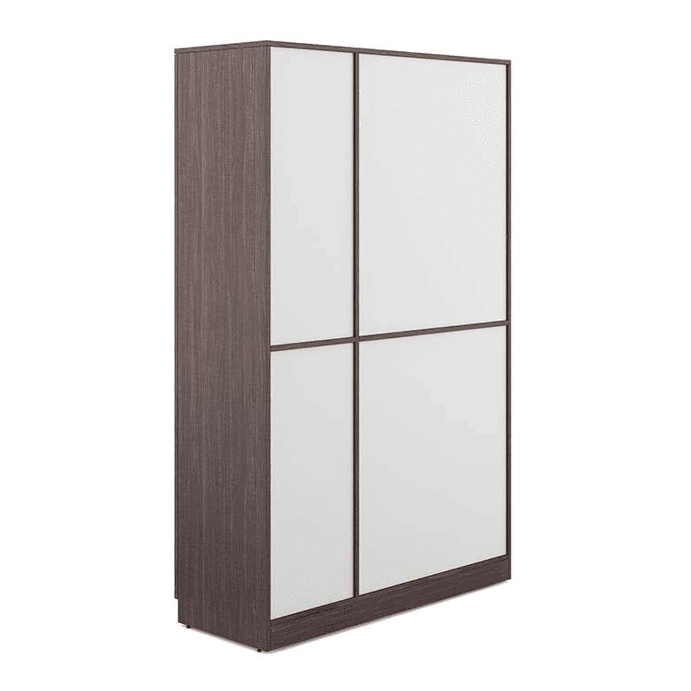 Galaxy 3 Door Wardrobe In Choco Walnut