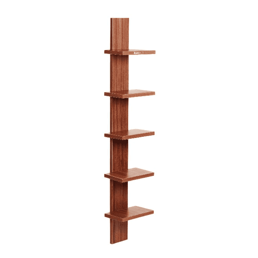 BLUEWUD Louis Engineered Wood Multipurpose Wall Decor Shelf, Display Rack (Walnut)