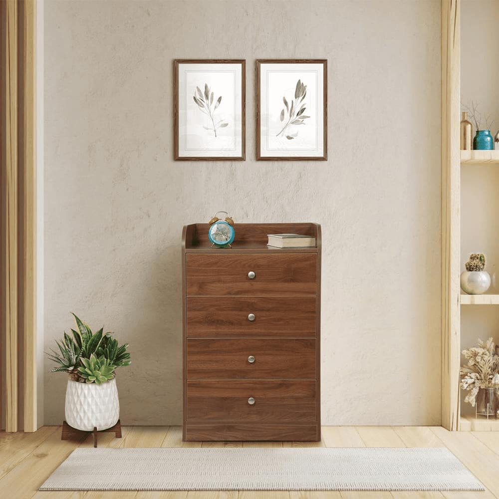 Opal Chest Of Drawers with 4 Drawers in Columbian Walnut