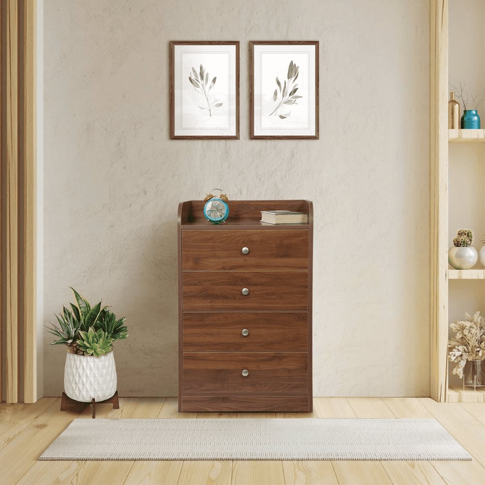 Opal Chest Of Drawers with 4 Drawers in Columbian Walnut