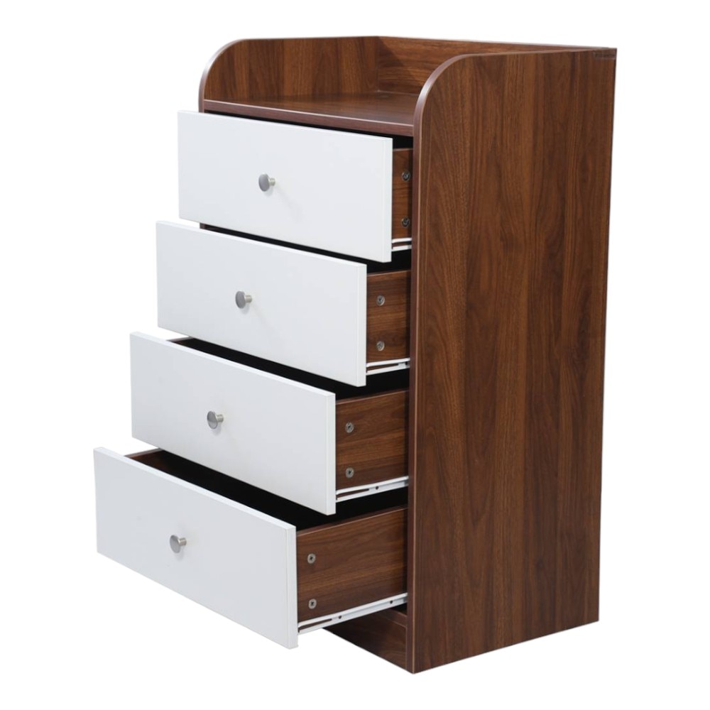 Opal Chest Of Drawers with 4 Drawers in Frosty White