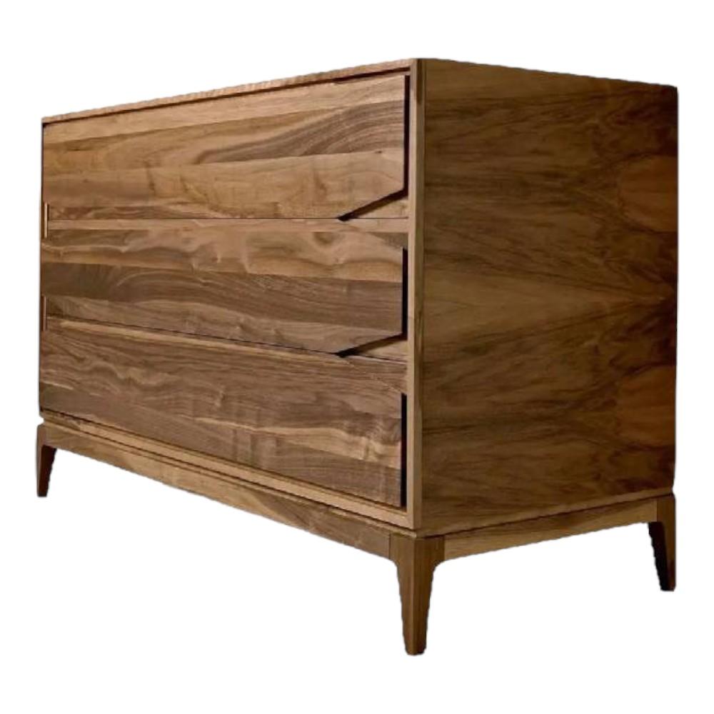 Batik Series Dresser with 3-openable drawers duly polished and base in Teak Wood