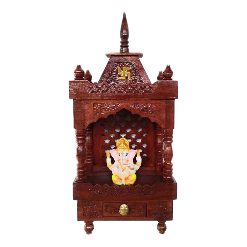 Ananya Solid Wood Free Standing Prayer Unit